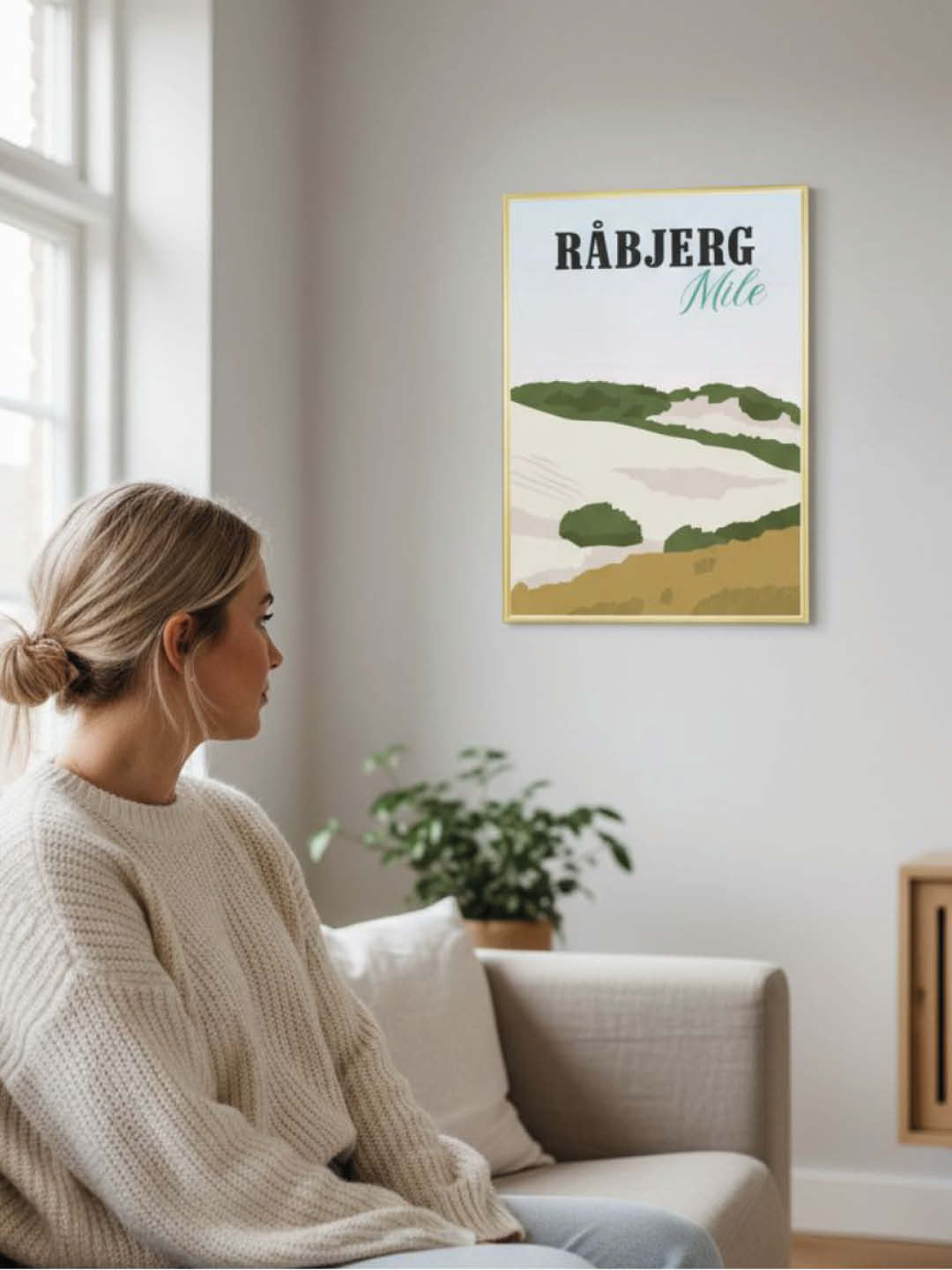 Råbjerg Mile plakat - gave byplakat