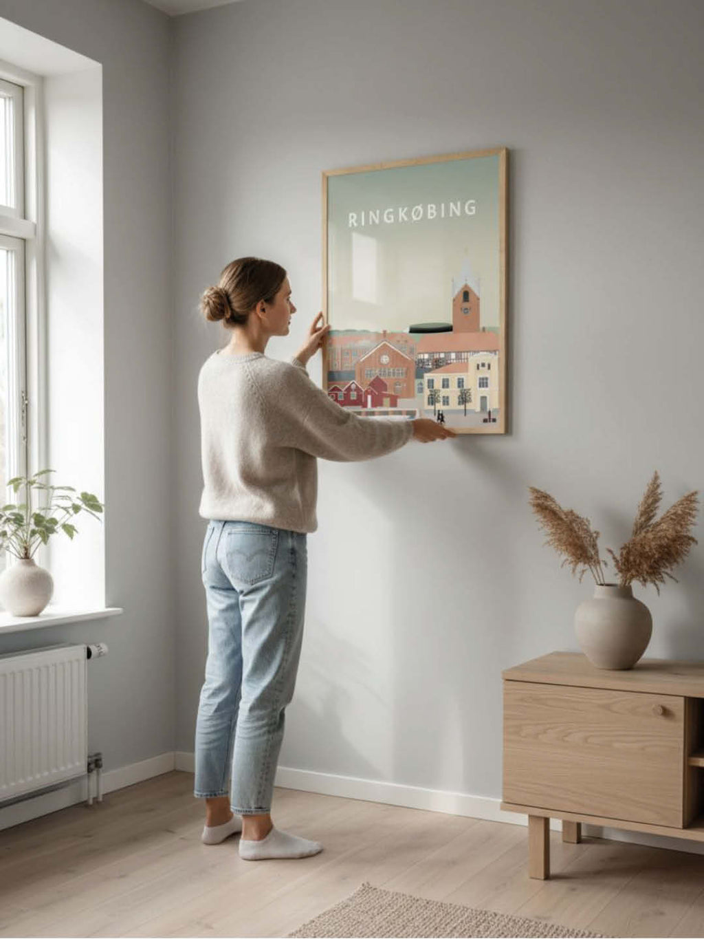 Ringkøbing plakat - gave byplakat