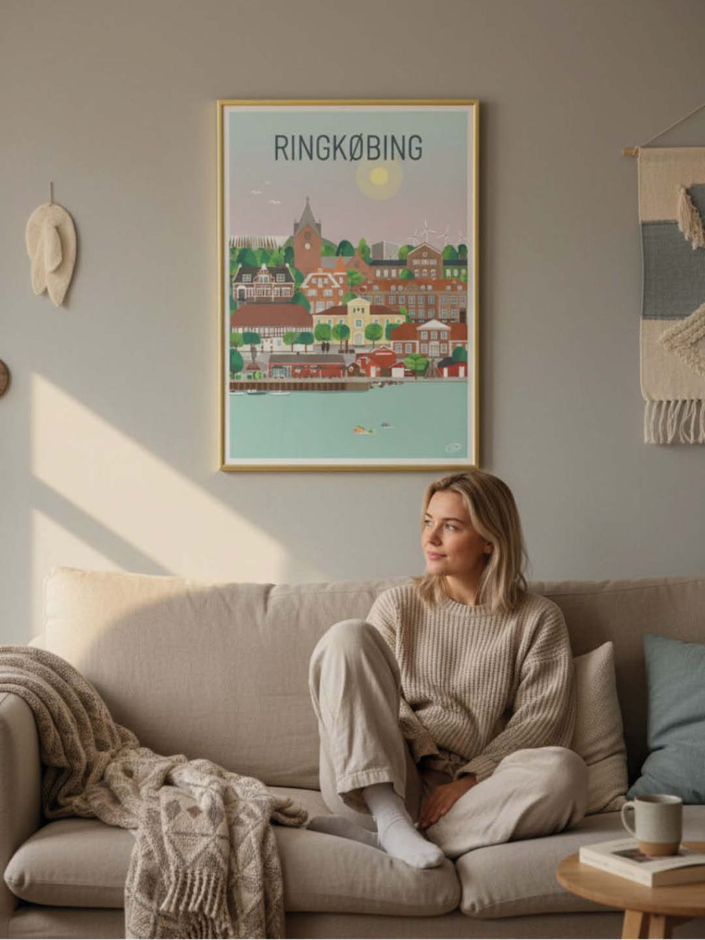 Ringkøbing plakat - gave byplakat