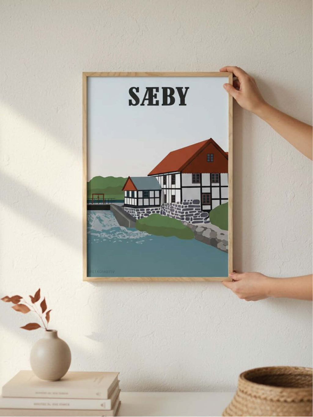Sæby plakat - gave byplakat