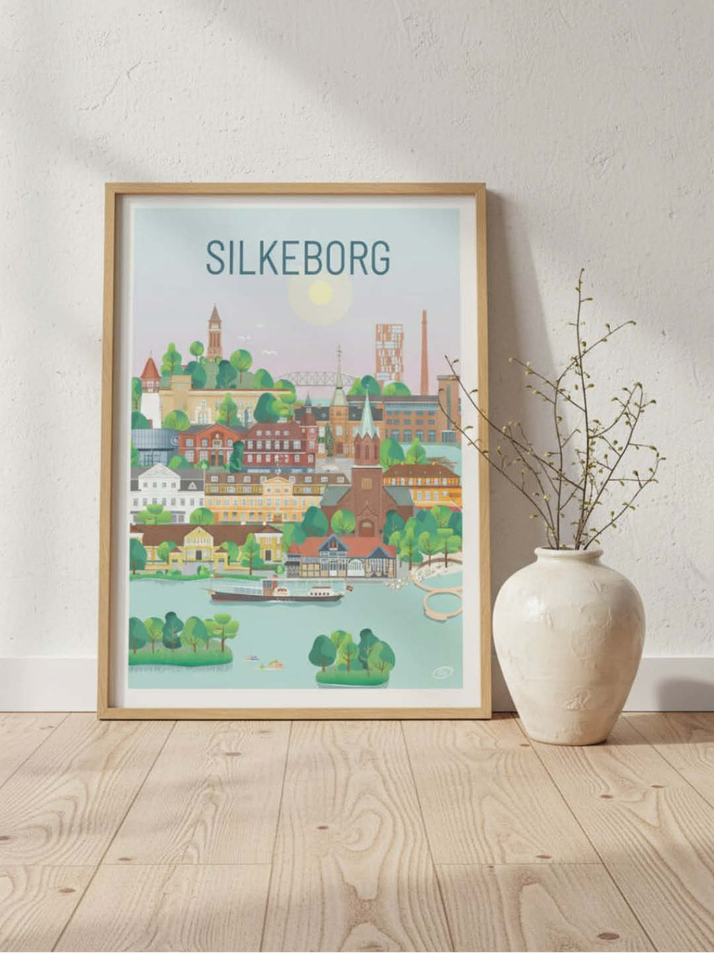 Silkeborg plakat - gave byplakat