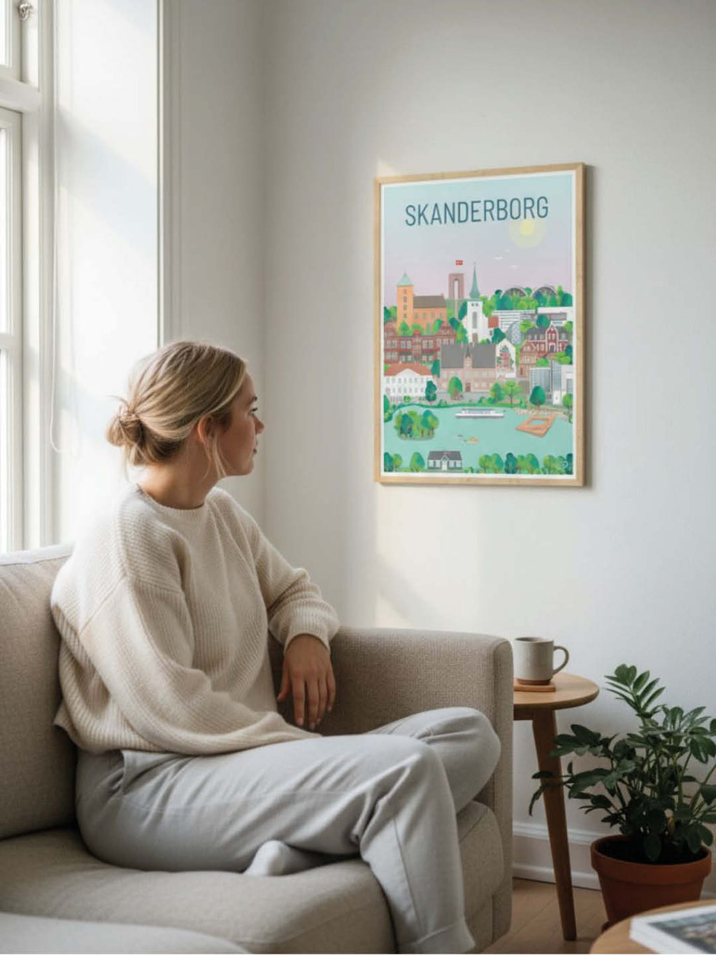 Skanderborg plakat - gave byplakat
