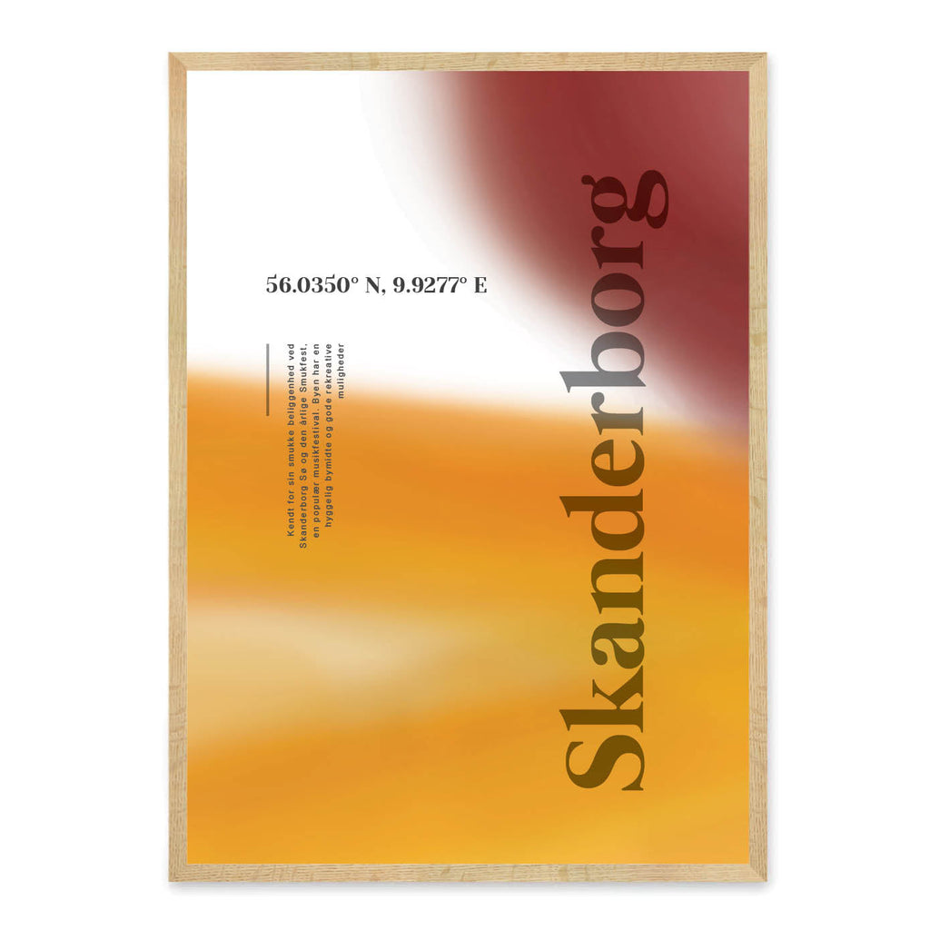 Skanderborg plakat - gave byplakat