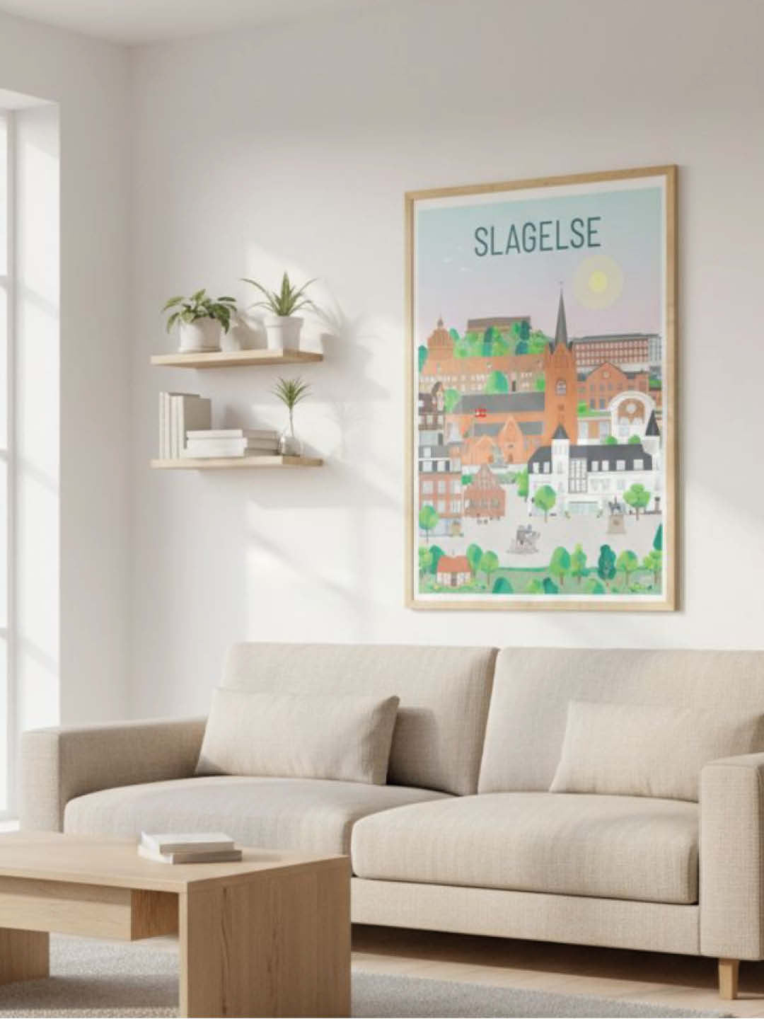 Slagelse plakat - gave byplakat