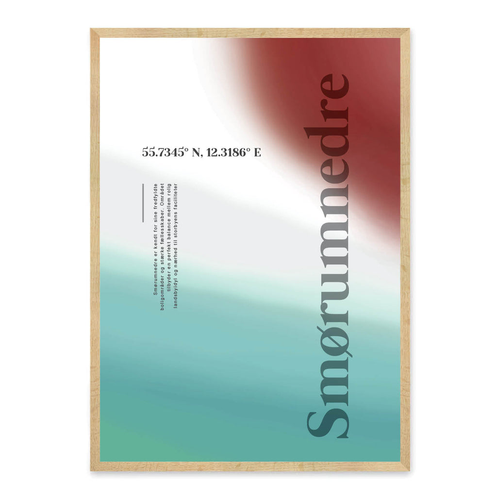 Smørumnedre plakat - gave byplakat