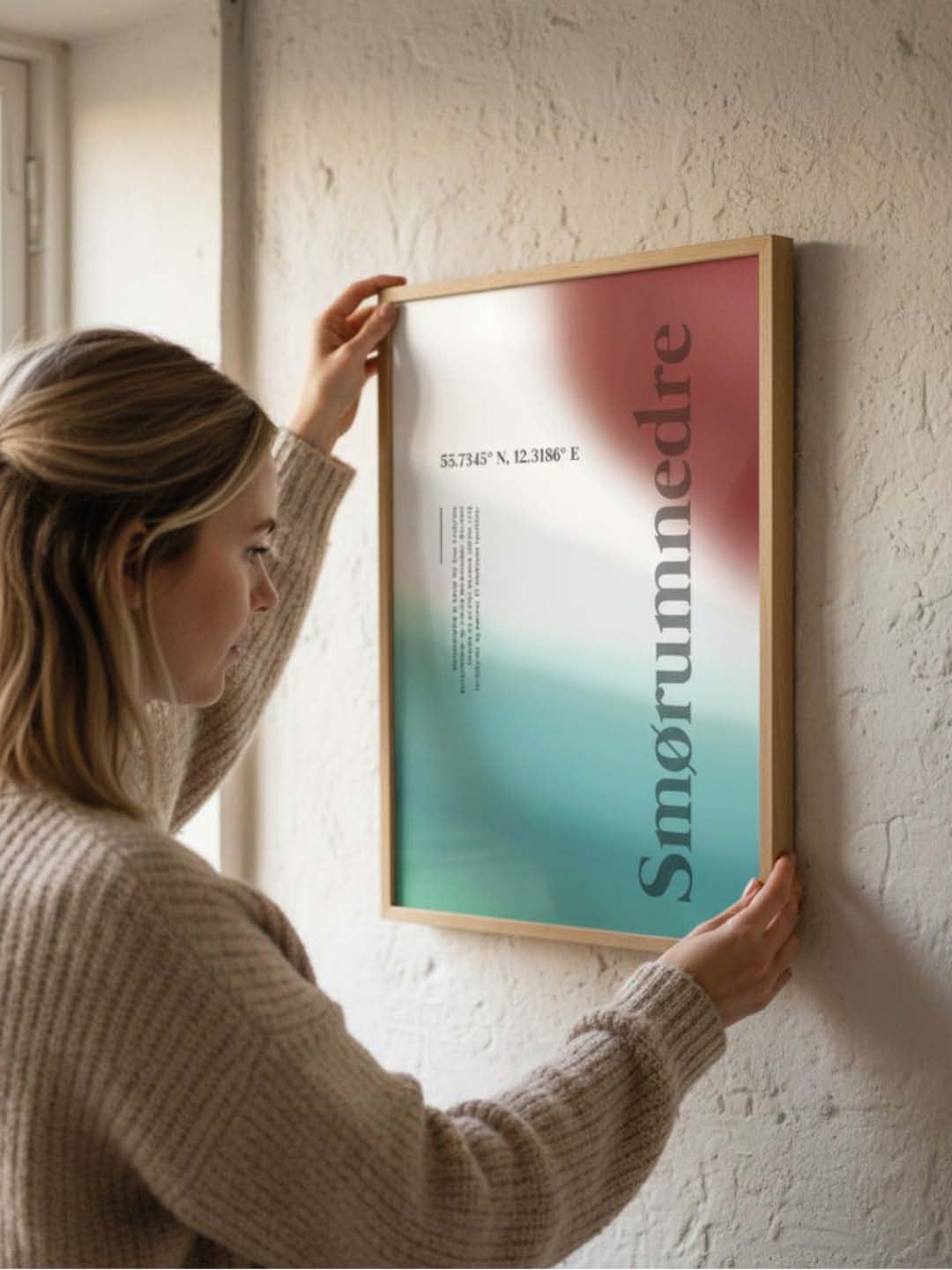 Smørumnedre plakat - gave byplakat