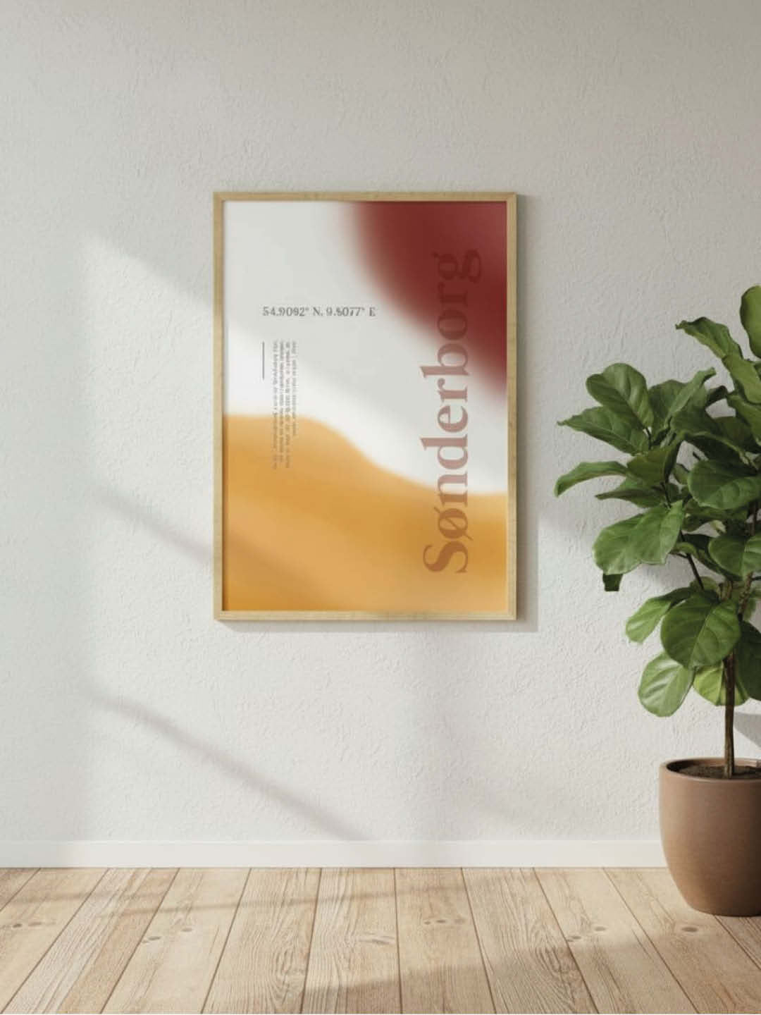 sønderborg plakat - gave byplakat