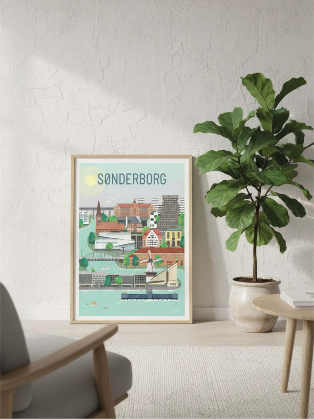 sønderborg plakat - gave byplakat