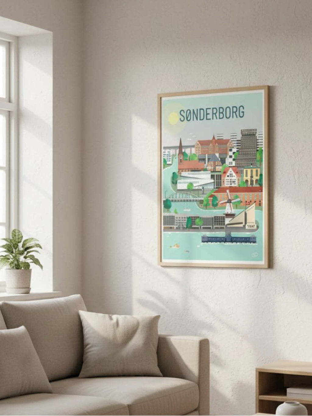 sønderborg plakat - gave byplakat