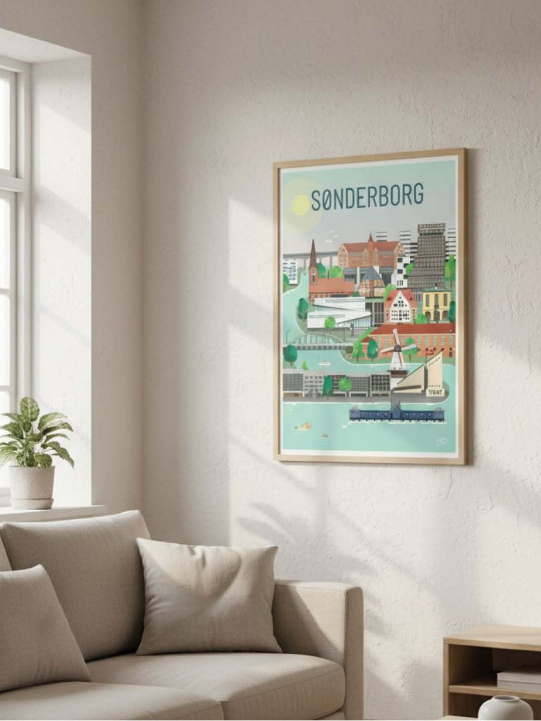 sønderborg plakat - gave byplakat
