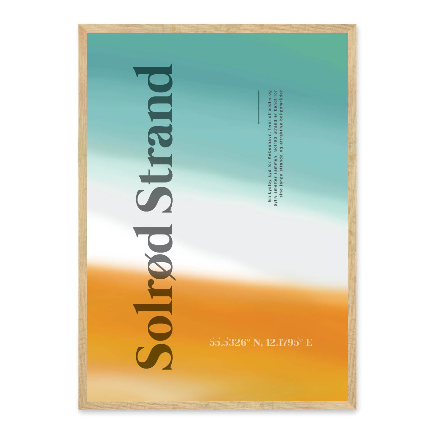 Solrød Strand abstrakt plakat