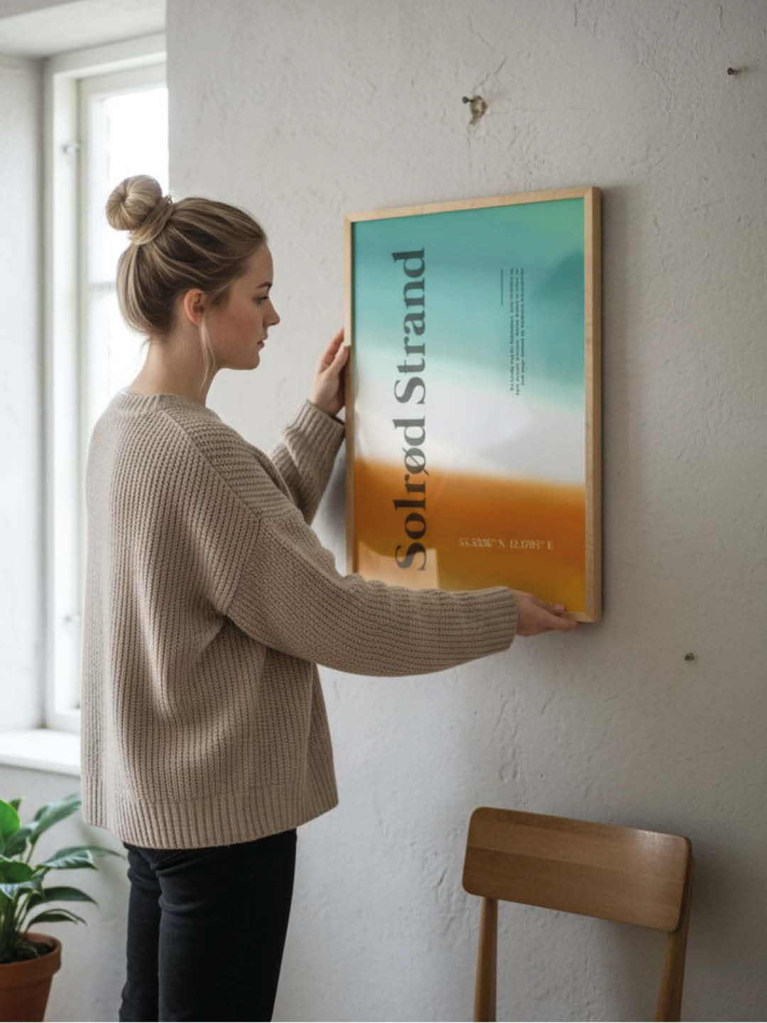 Solrød Strand plakat - gave byplakat