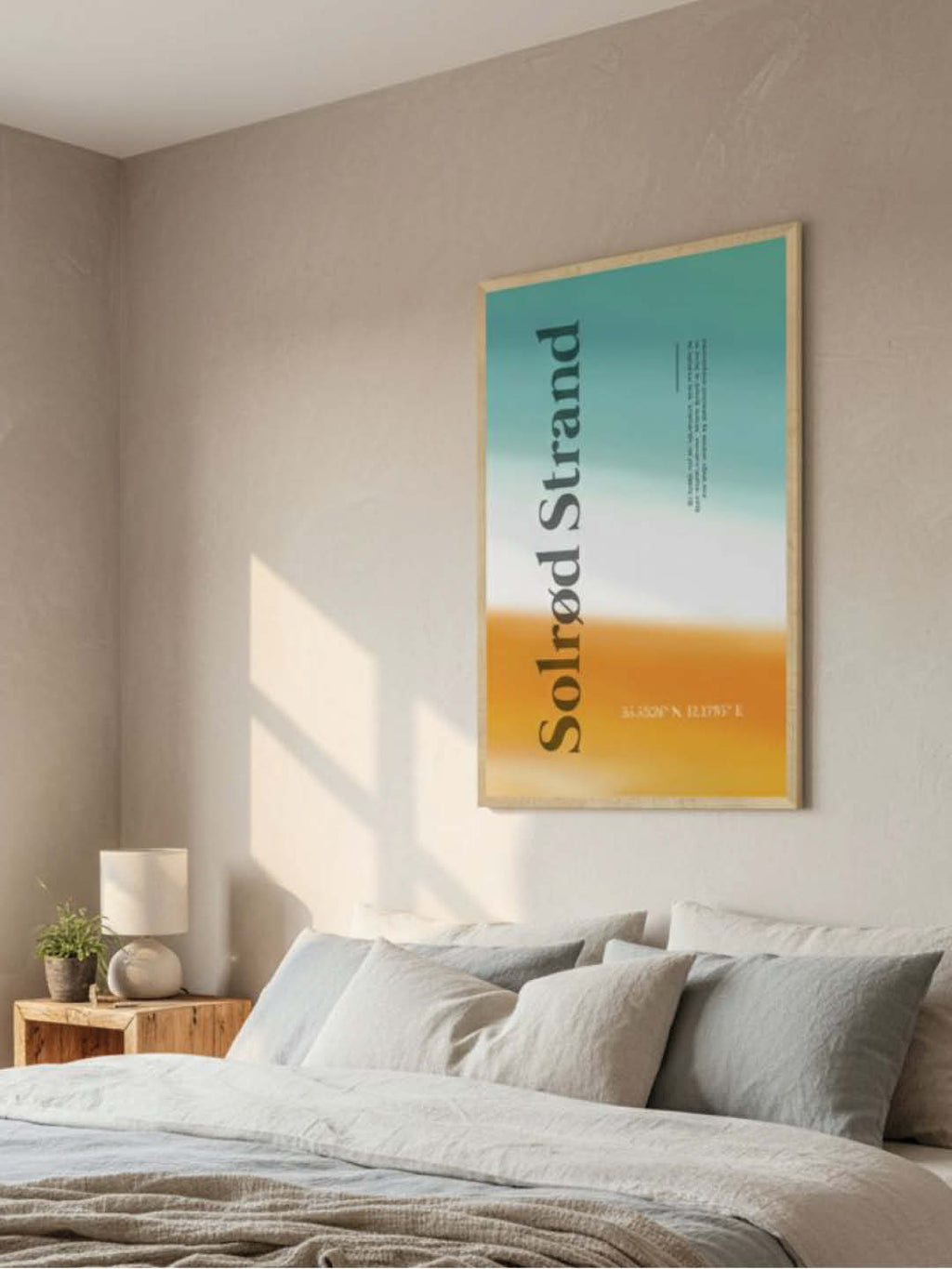 Solrød Strand plakat - gave byplakat