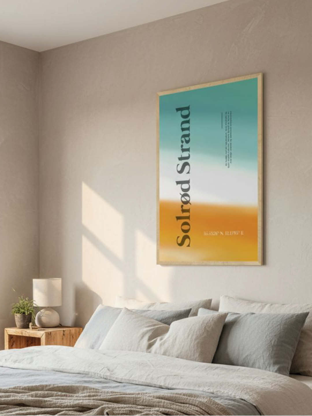 Solrød Strand plakat - gave byplakat