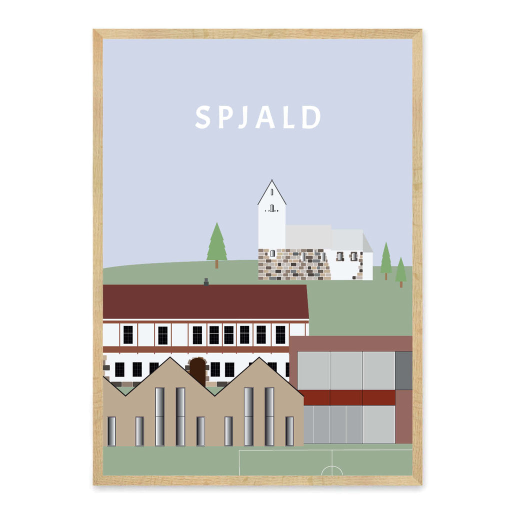 Spjald plakat - gave byplakat