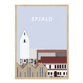 Spjald plakat - gave byplakat