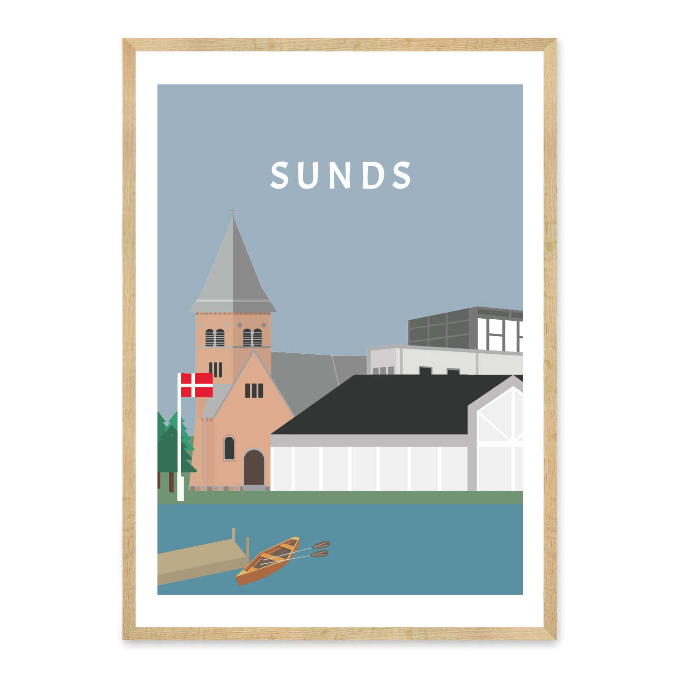 Sunds plakat - gave byplakat