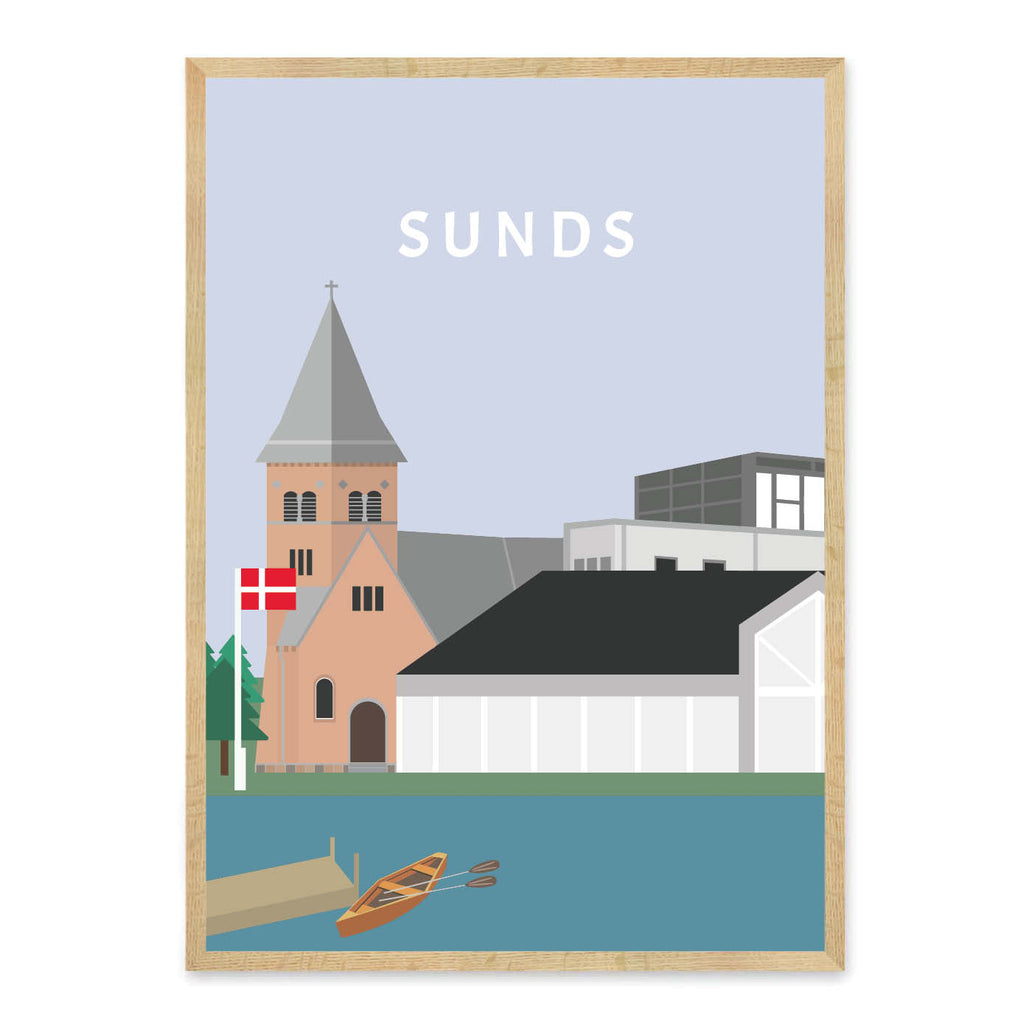 Sunds plakat - gave byplakat