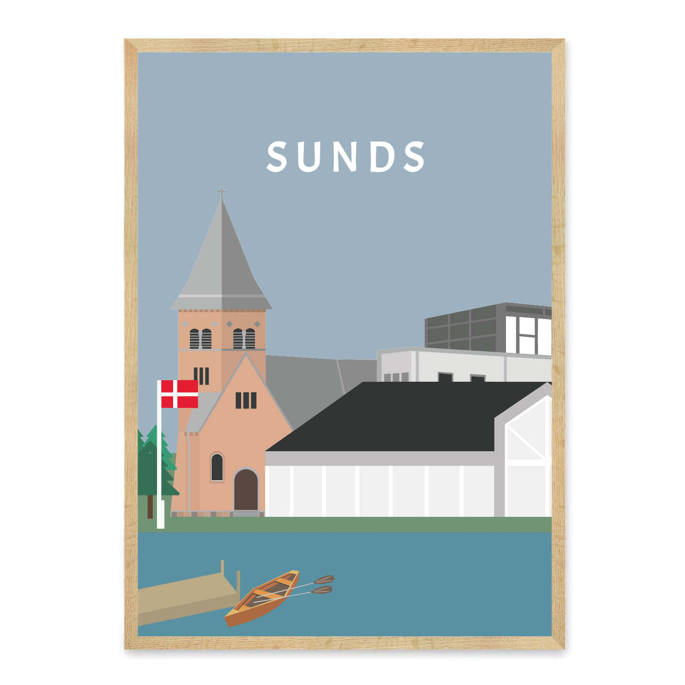 Sunds plakat - gave byplakat