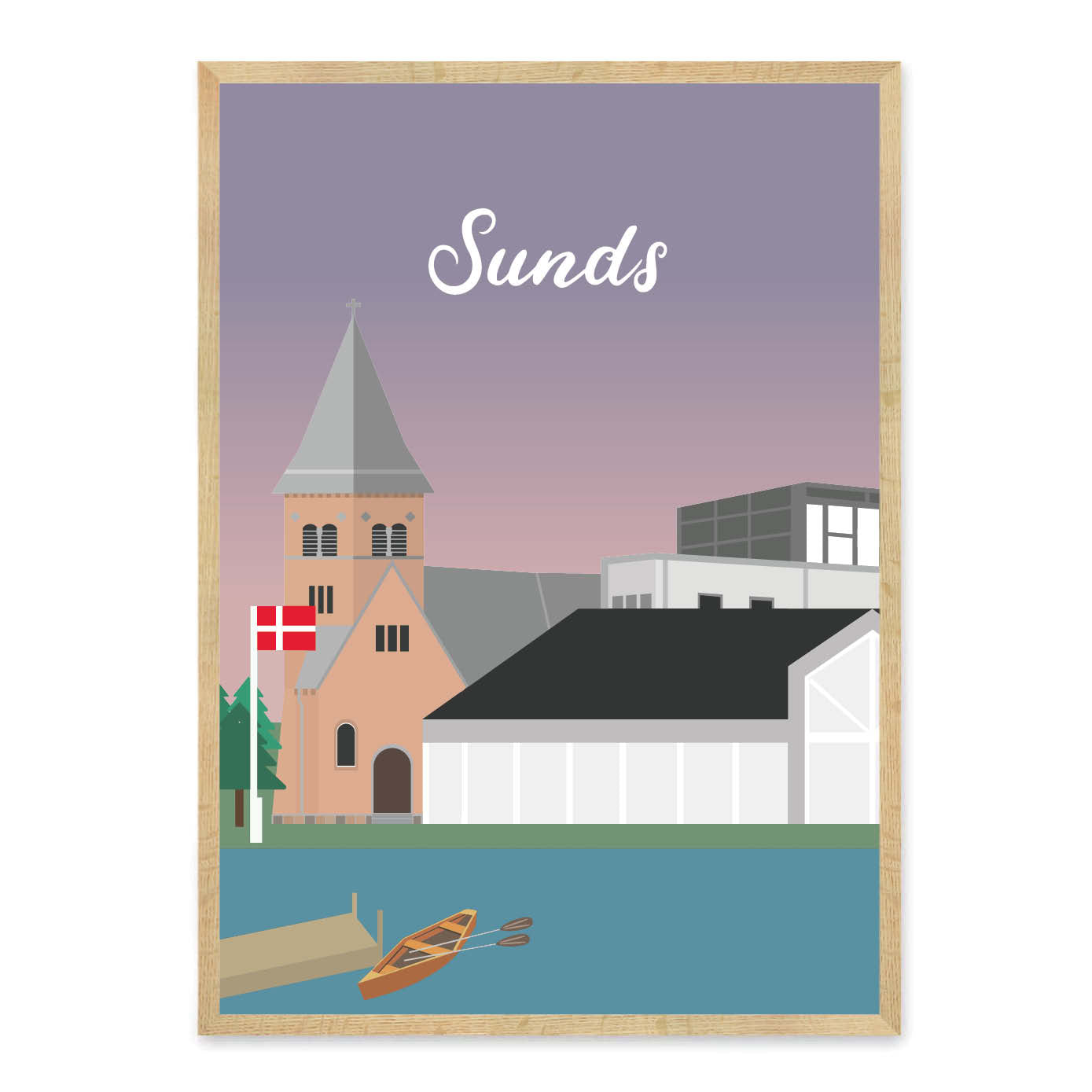 Sunds plakat - gave byplakat