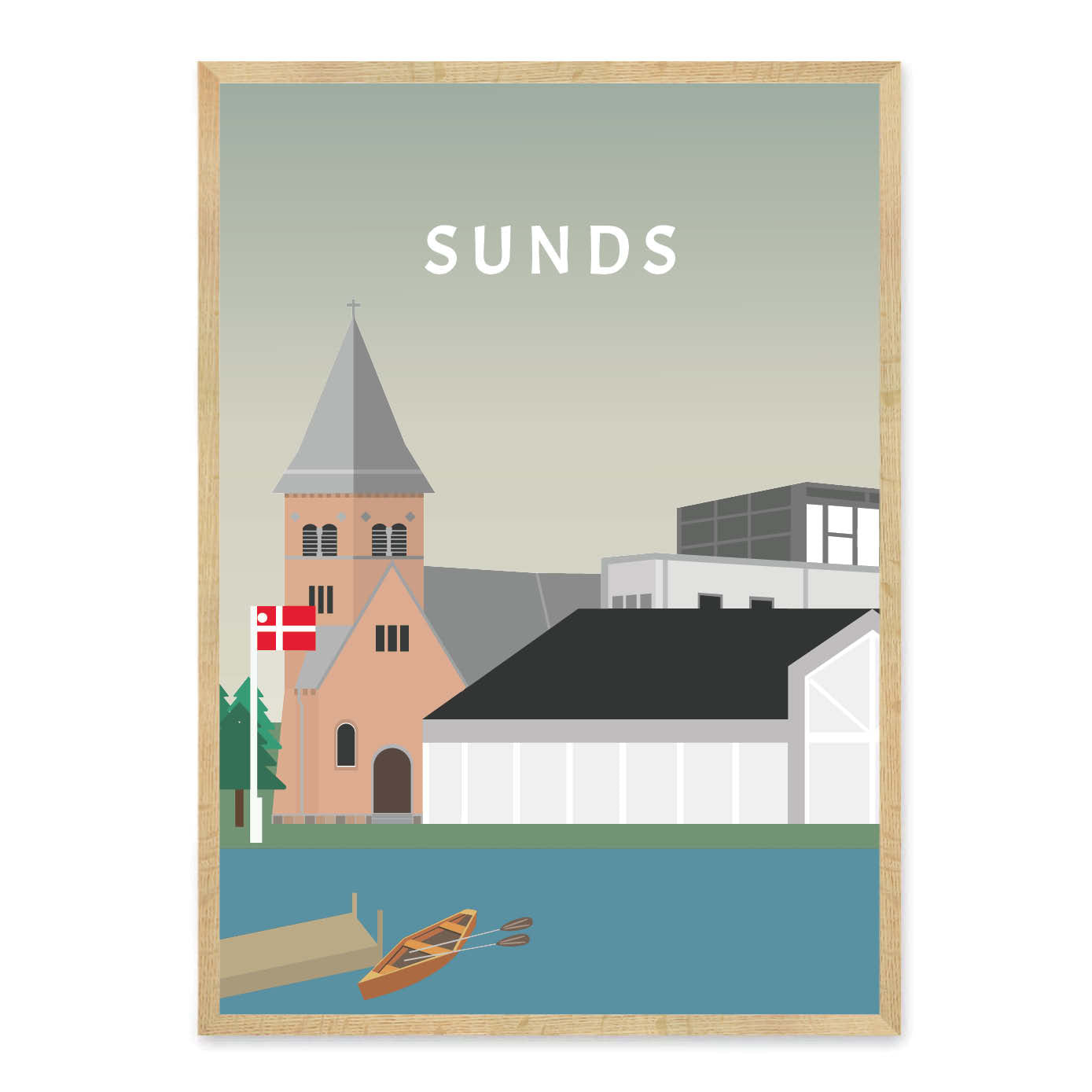 Sunds plakat - gave byplakat