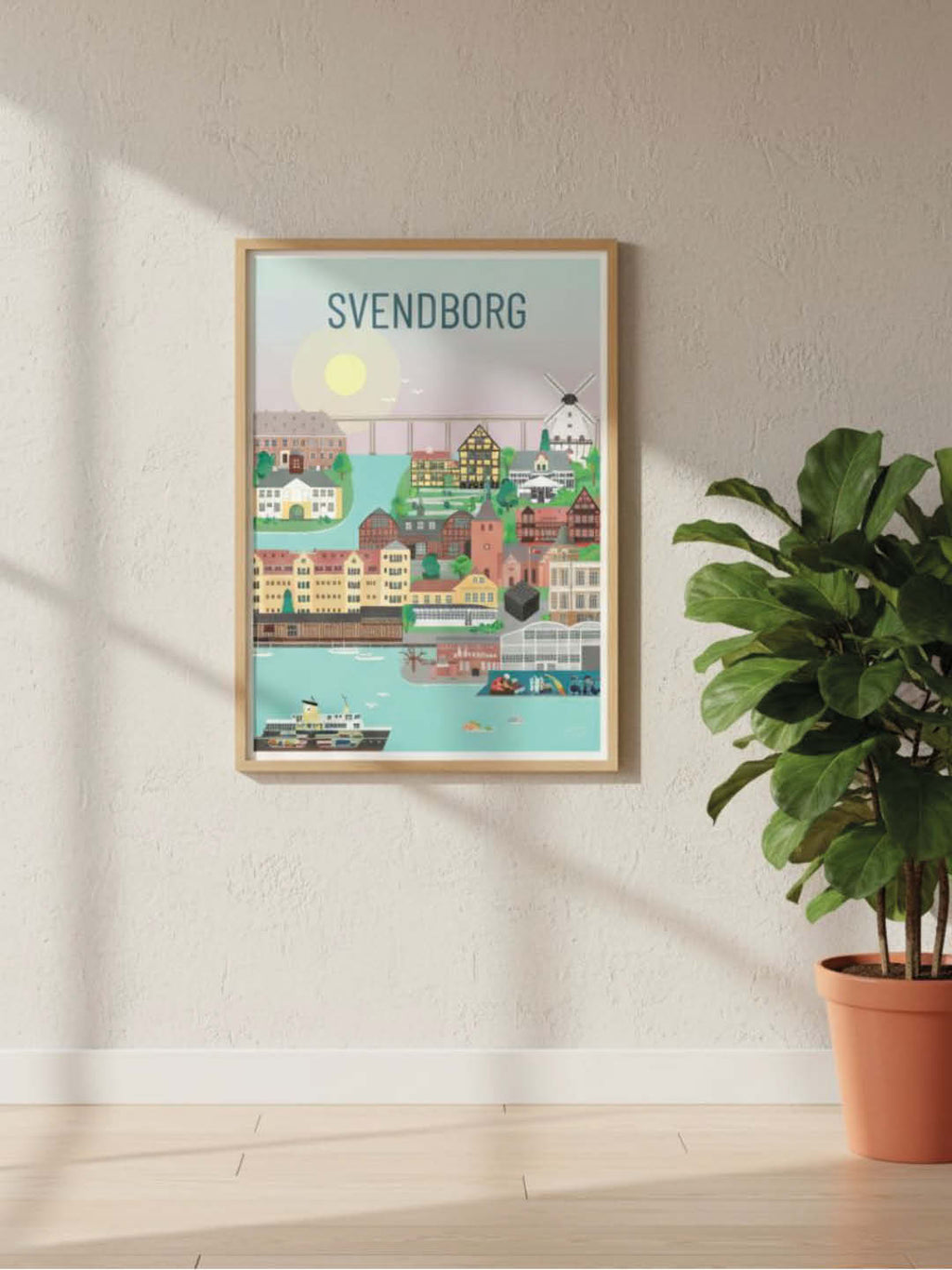 Svendborg plakat - gave byplakat