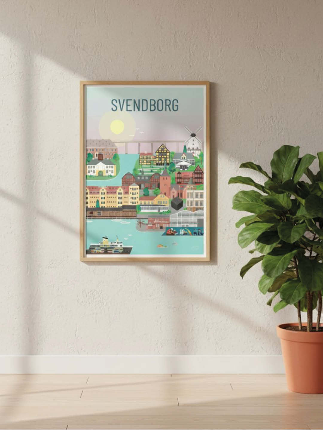 Svendborg plakat - gave byplakat