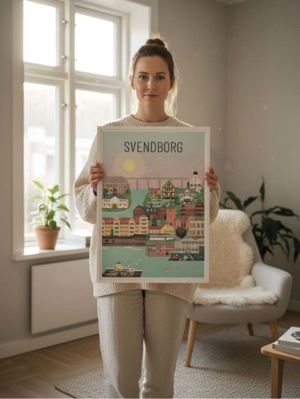 Svendborg plakat - gave byplakat