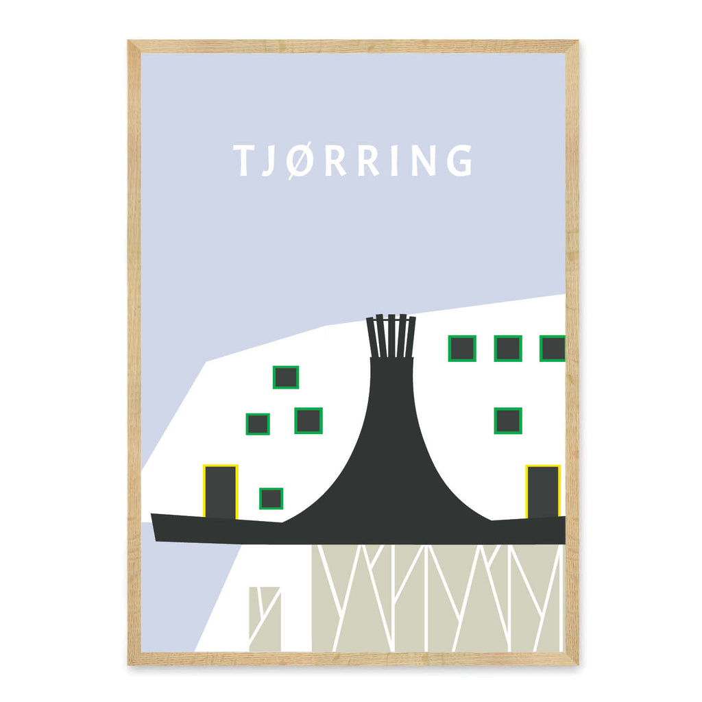 Tjørring plakat - gave byplakat