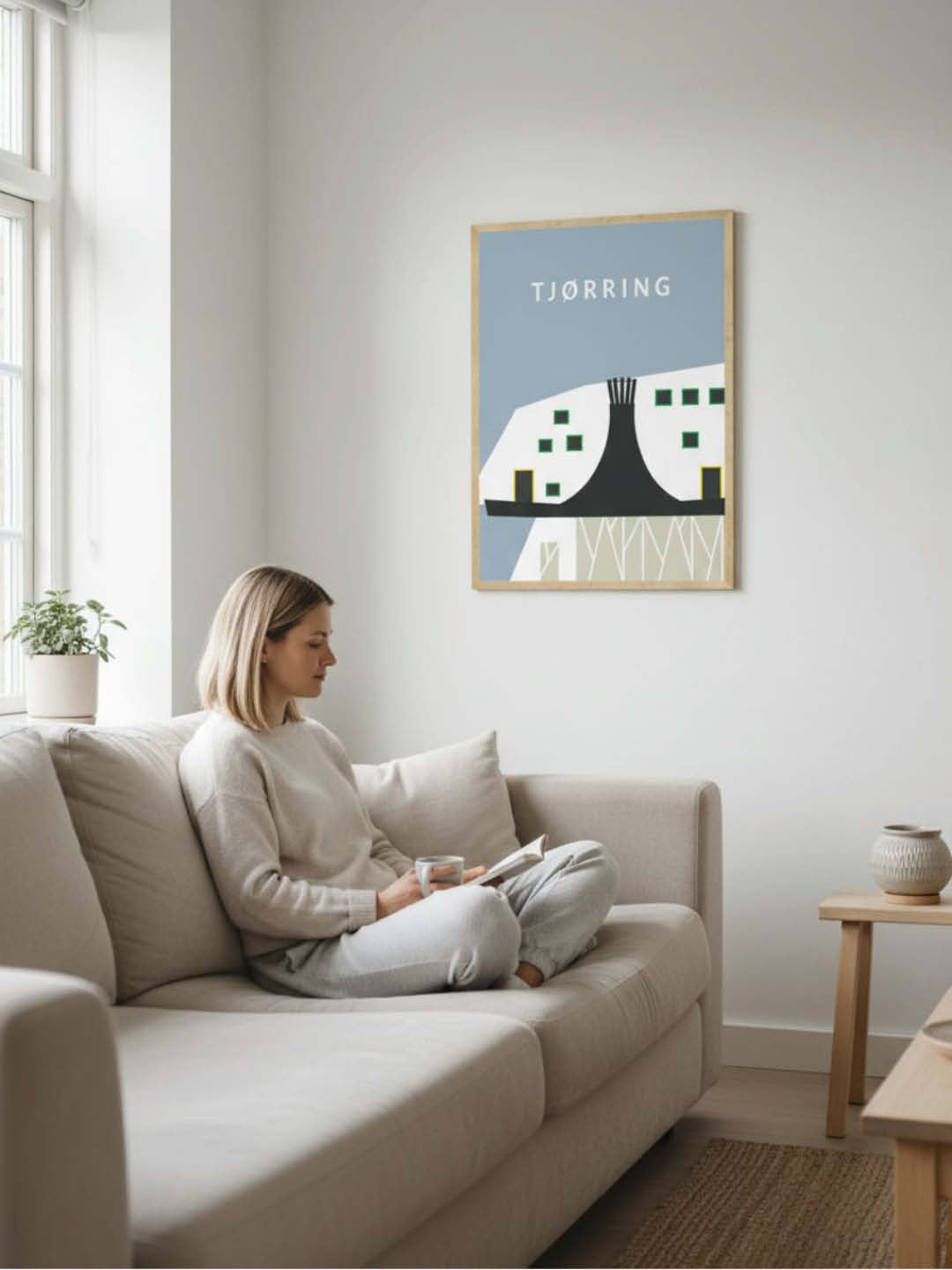 Tjørring plakat - gave byplakat