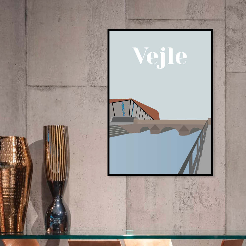 Vejle plakat - gave byplakat