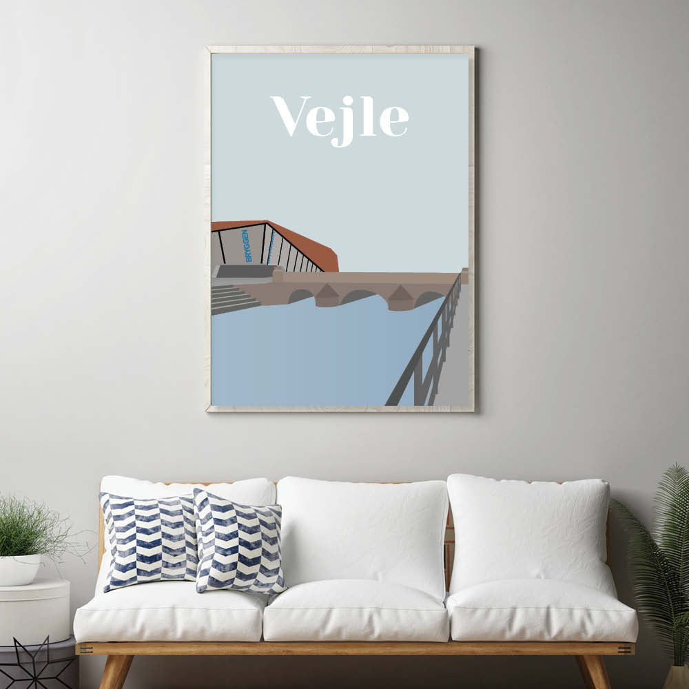 Vejle plakat - gave byplakat