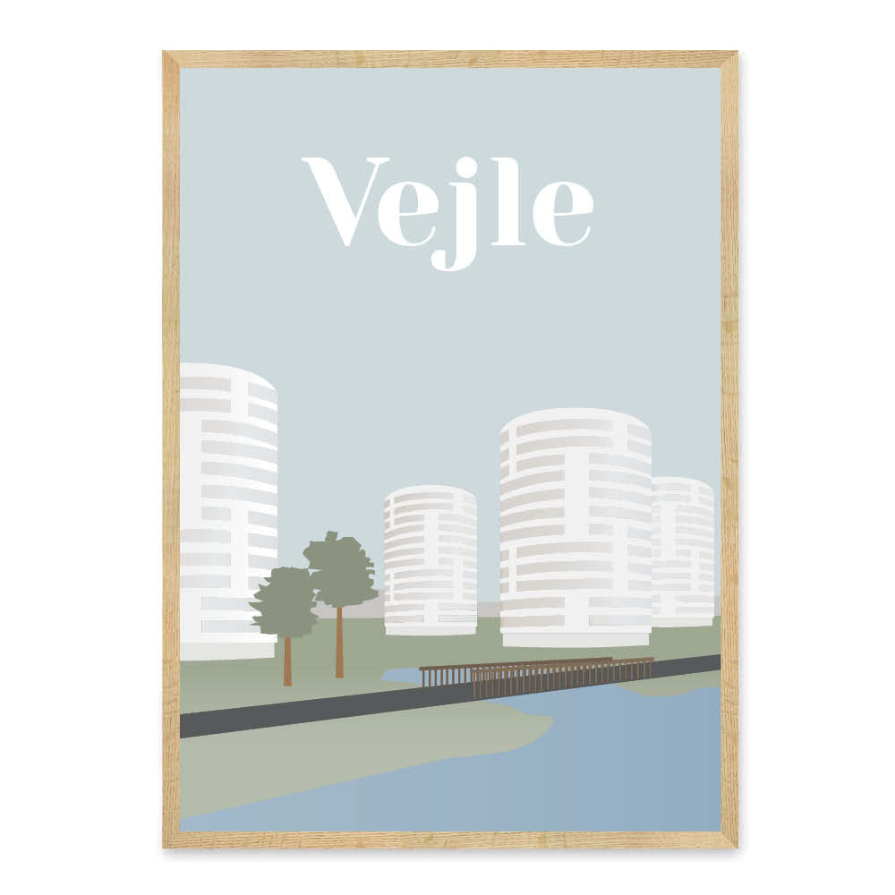 Vejle plakat - gave byplakat