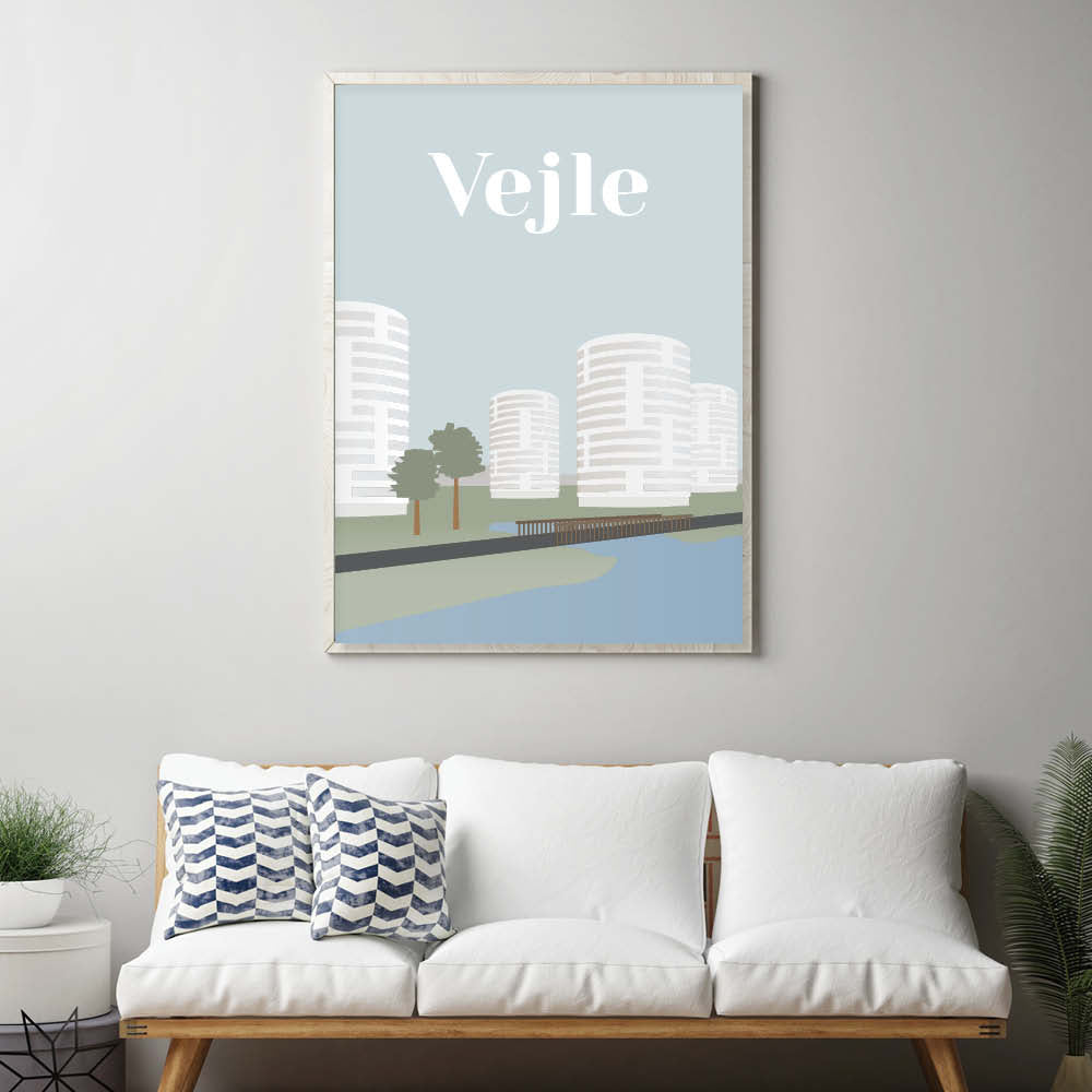 Vejle plakat - gave byplakat