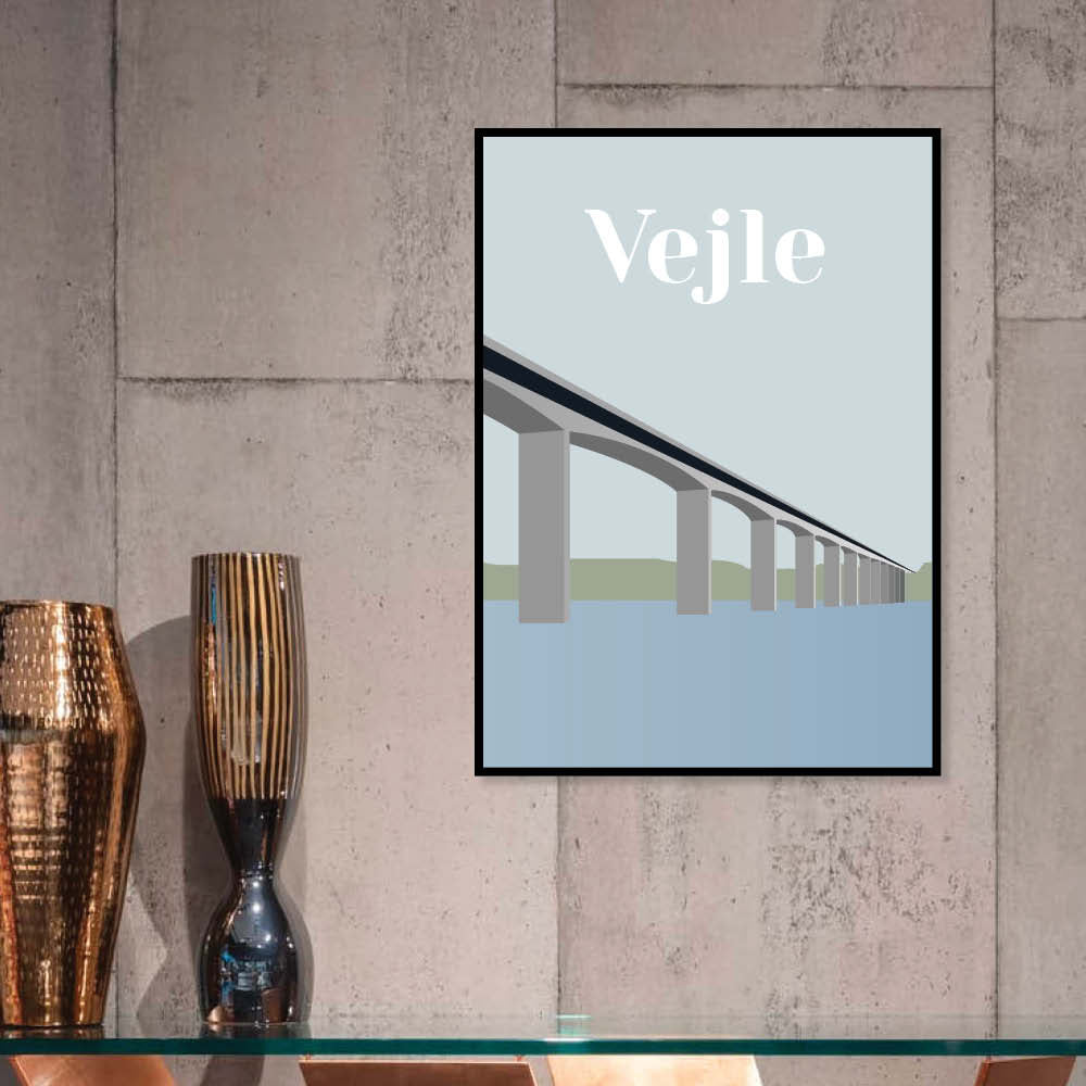 Vejle plakat - gave byplakat