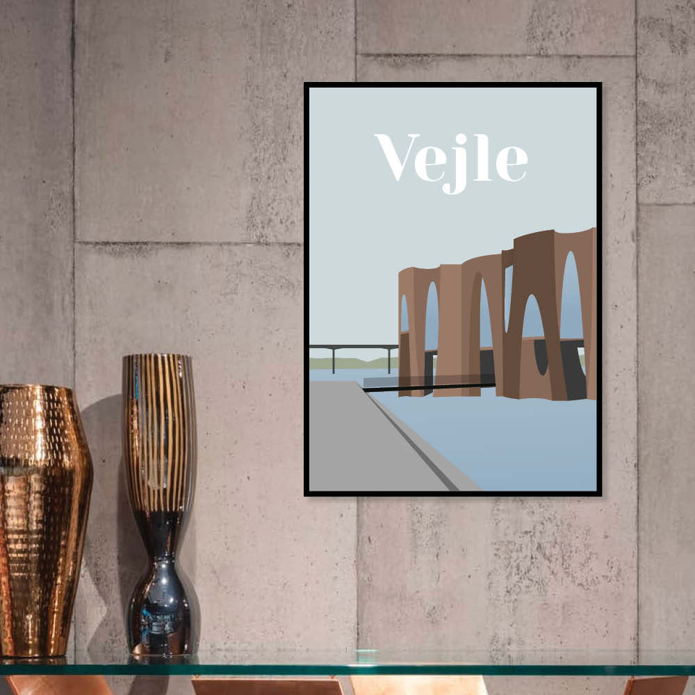 Vejle plakat - gave byplakat