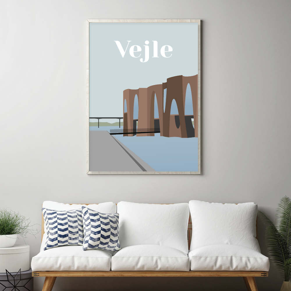 Vejle plakat - gave byplakat