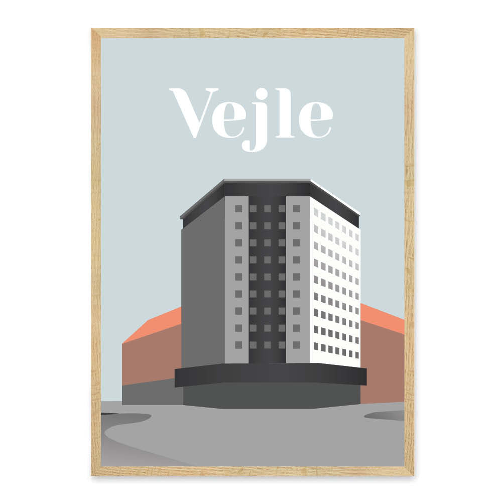 Vejle plakat - gave byplakat