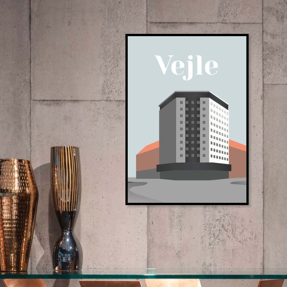 Vejle plakat - gave byplakat