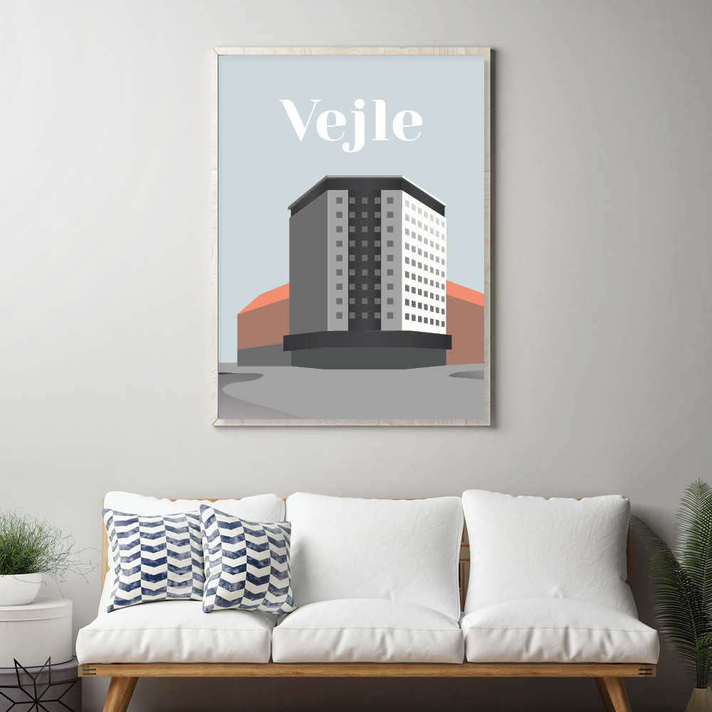 Vejle plakat - gave byplakat