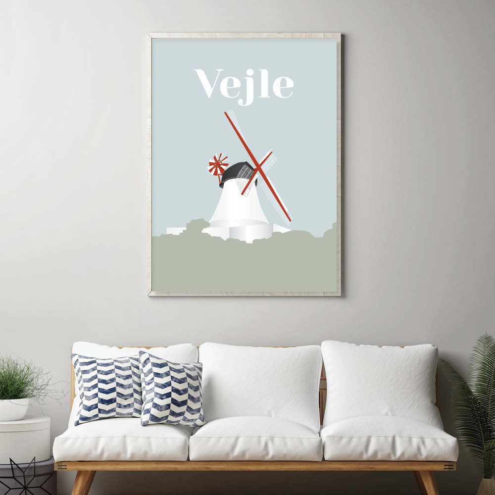 Vejle plakat - gave byplakat