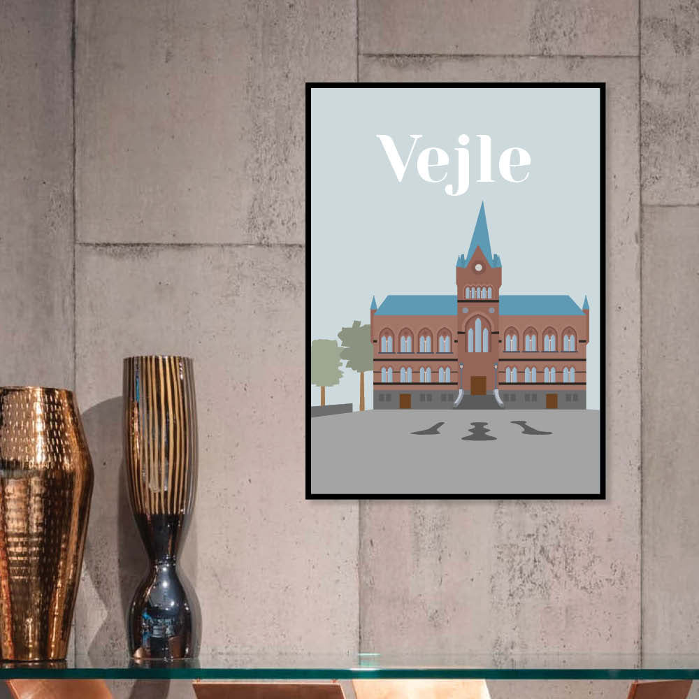 Vejle plakat - gave byplakat