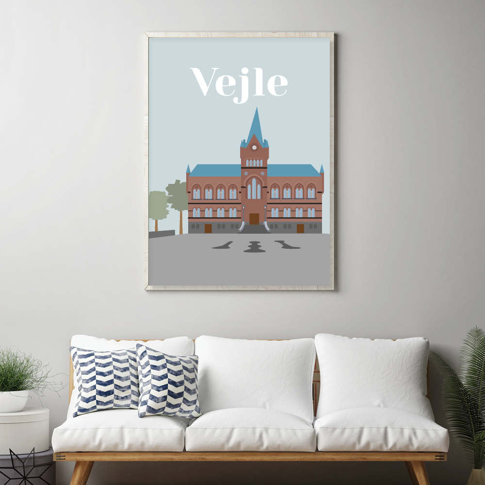 Vejle plakat - gave byplakat