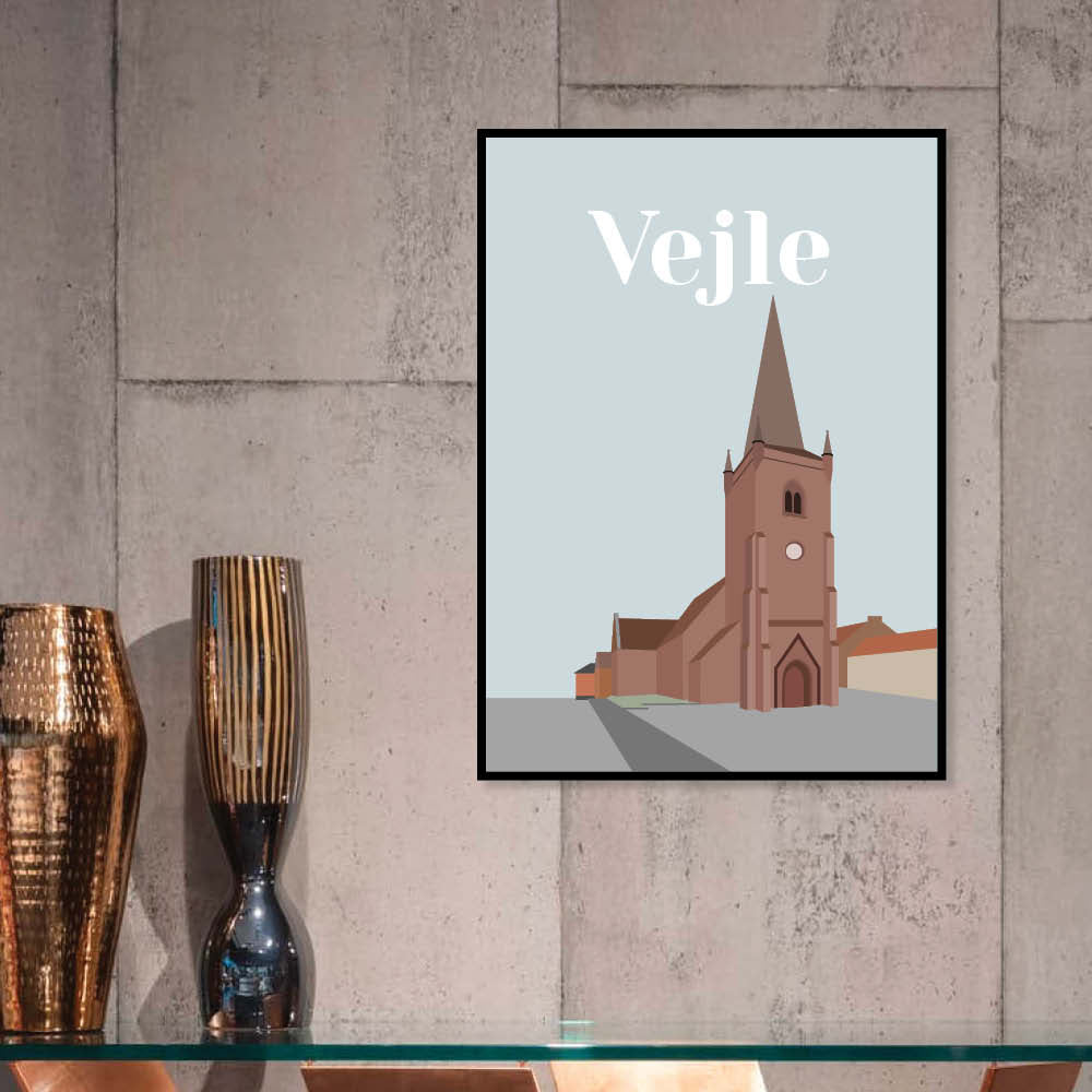 Vejle plakat - gave byplakat