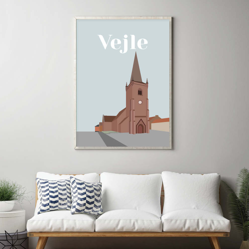 Vejle plakat - gave byplakat