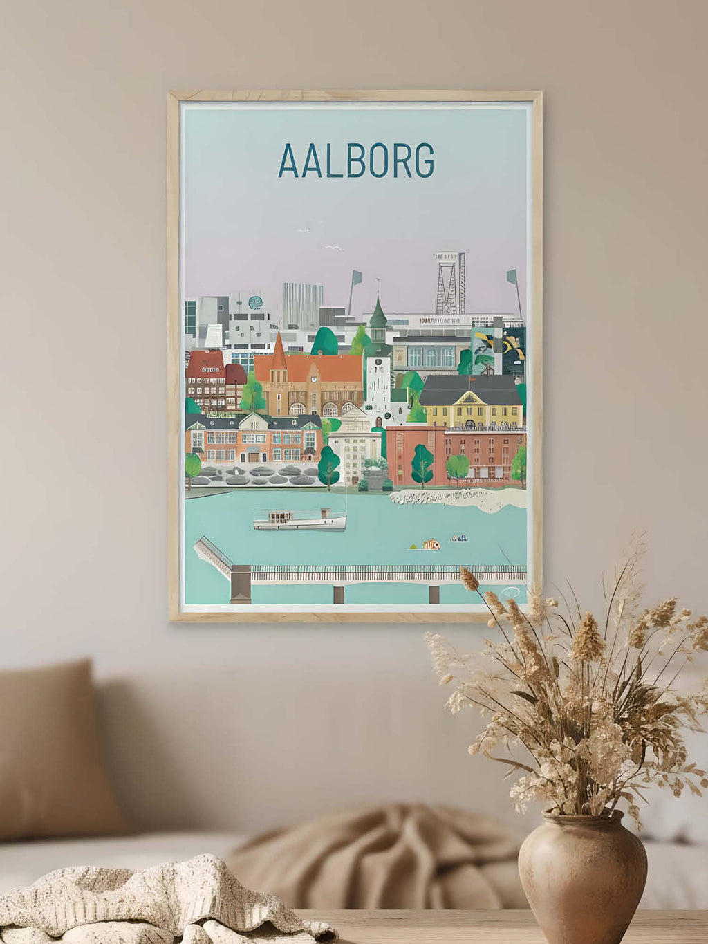 Aalborg plakat - gave byplakat