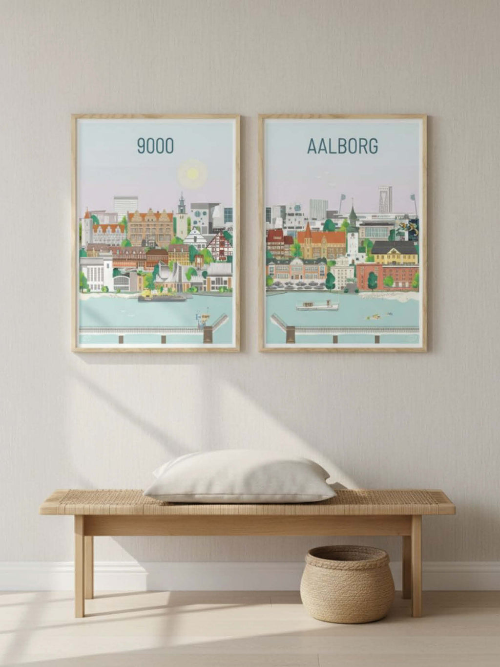 Aalborg plakat - gave byplakat