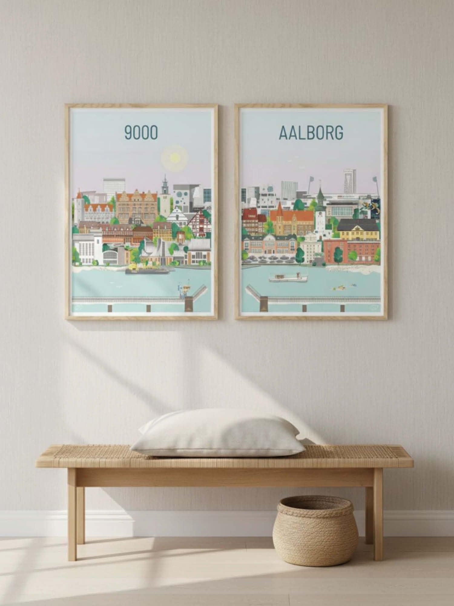 Aalborg plakat - gave byplakat