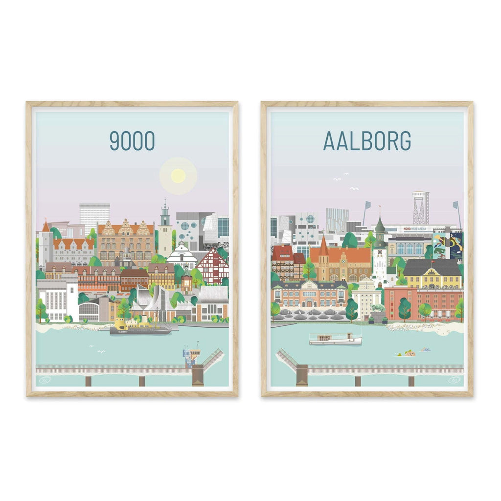 Aalborg plakat - gave byplakat