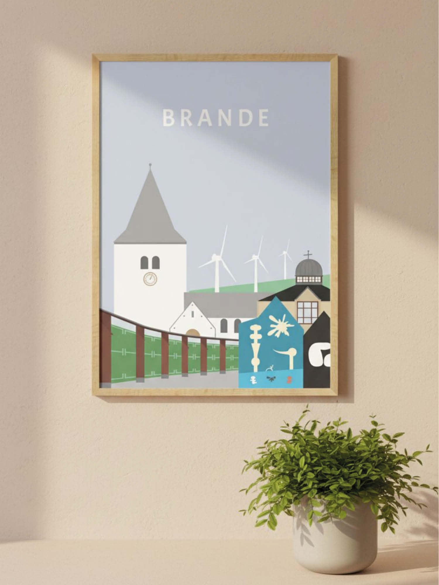 Brande plakat - gave byplakat